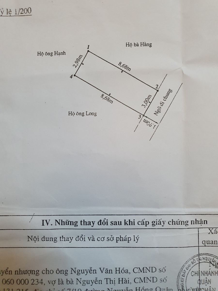 Nhà 3 tầng dân xây Ngõ 430 Trần Nguyên Hãn,thông Phạm Hữu Điều,Nguyễn Văn Linh